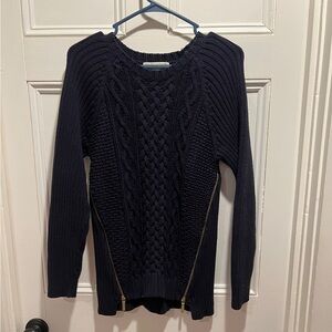 Michael Kors Navy Cable Knit Sweater